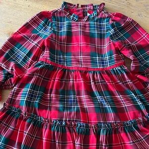 Janie and Jack Red and Green Plaid Dress